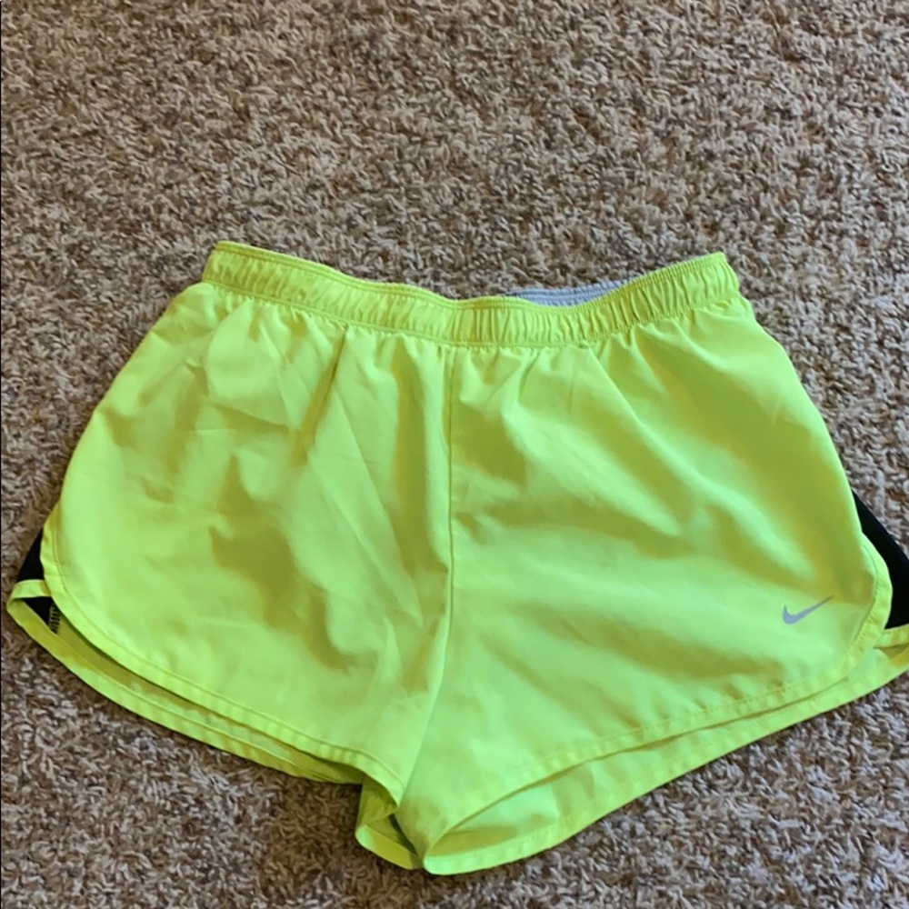Bright yellow Nike Shorts